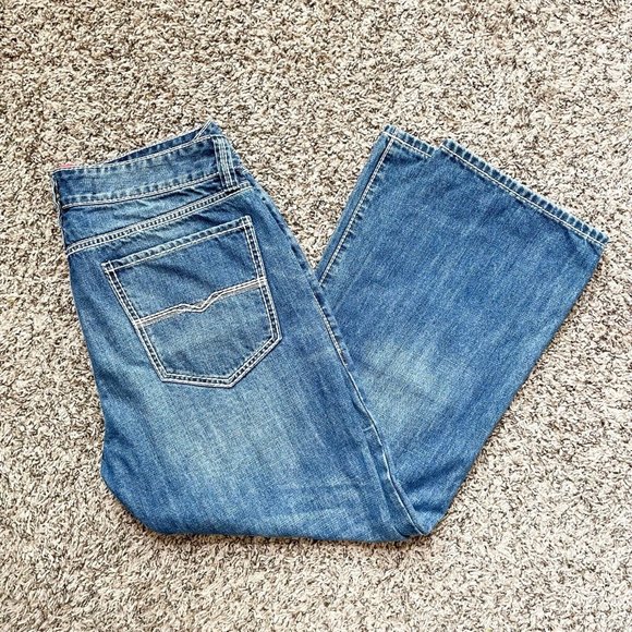 Rock & Roll Cowboy Other - Rock & Roll Denim Cowboy Jeans Mens 36x28.5 Relaxed Straight Leg Double Barrel